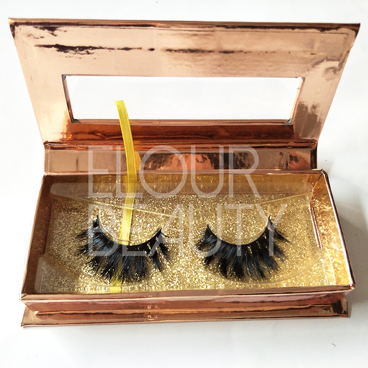 OEM magnetic package for wholesale mink strip lashes ED103